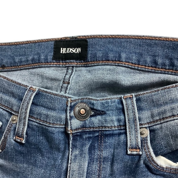 Hudson Jeans Barbara High Waist Super Skinny Distressed Size 27 - Picture 7 of 12